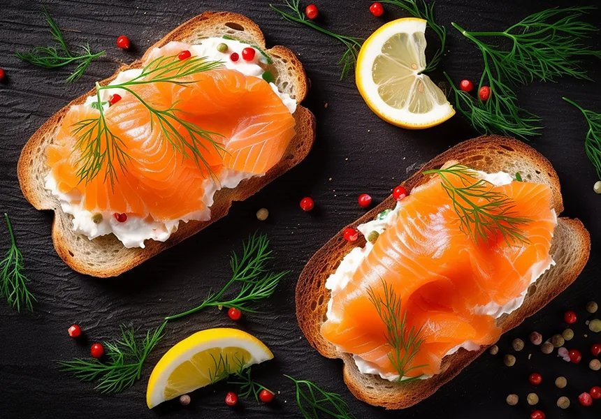 Un classico delle feste, bruschette burro e salmone – articolo Latteria Nuti